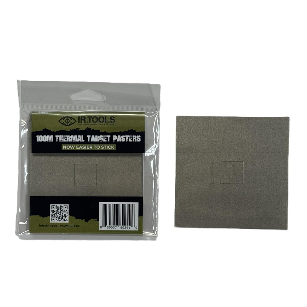 IR.Tools Thermal Paster Targets for Scope Zeroing, 100m 4" x 4", Tan