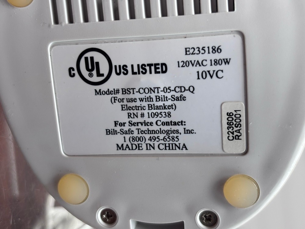 Beautyrest Electric Heated Blanket Replacement Controller BST-CONT-05-CD-Q