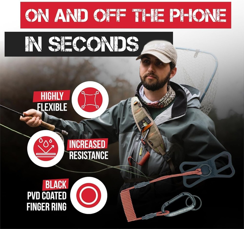 The Protector Phone Tether - Leash Rogue Black