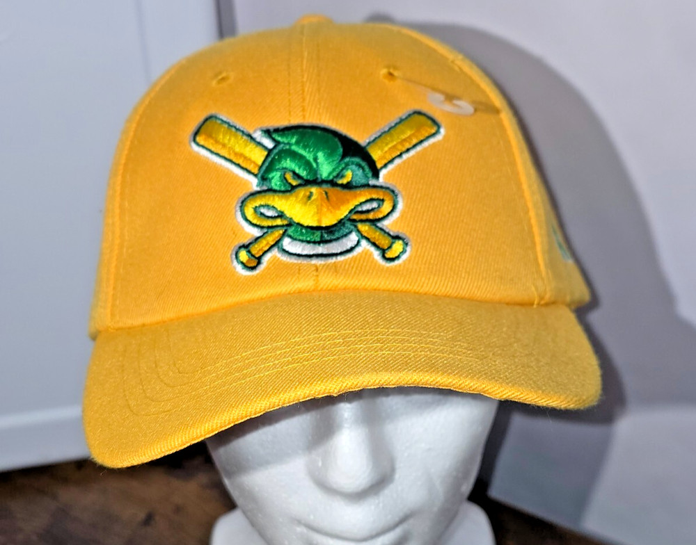 Madison Mallards Baseball Hat Cap Big Top Yellow Adjustable