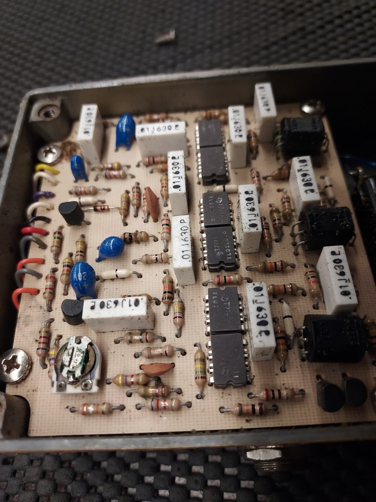 1978 MXR Phase 100 Stompbox Effect Pedal Phaser Phasor Block Logo