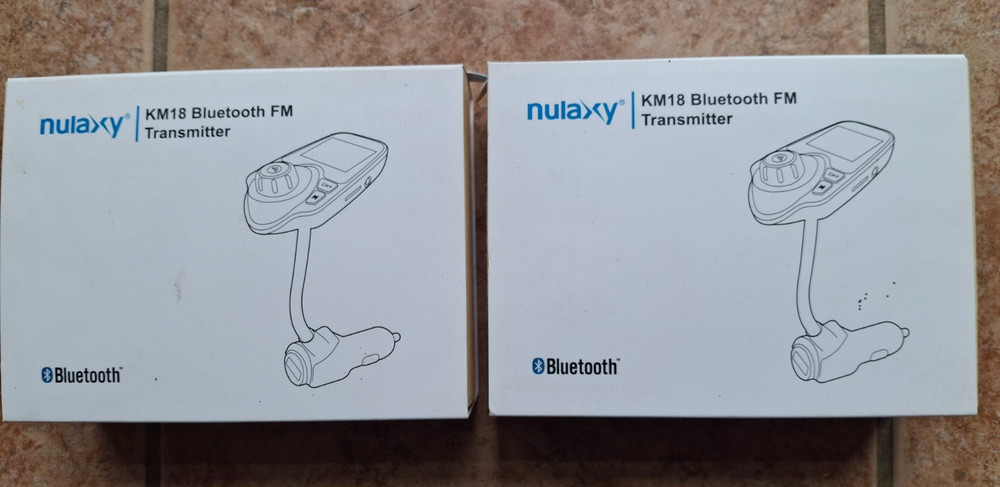 2Pack Nulaxy KM18 Bluetooth FM Transmitter Car Adapter MP3 Player USB Charger
