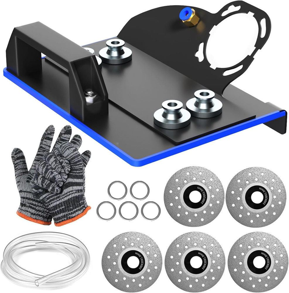 Angle Grinder Stand for Tile 45° Chamfer Cutting Tile Chamfering Tool with 3 Saw