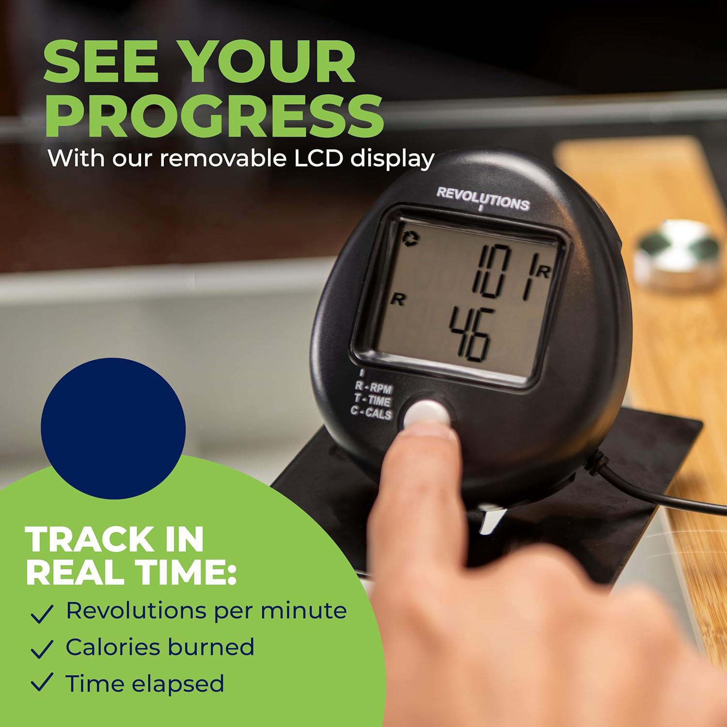 DeskCycle Ellipse Leg Exerciser - Under Desk Elliptical Machine