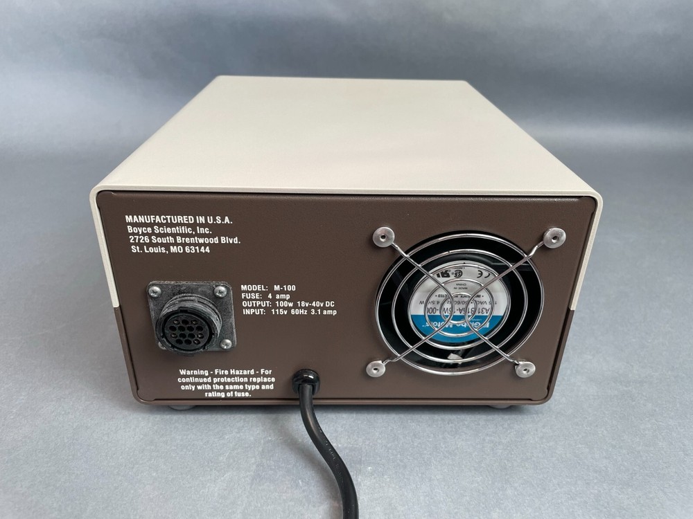Boyce Scientific M-100 Microscope Lamp Power Supply