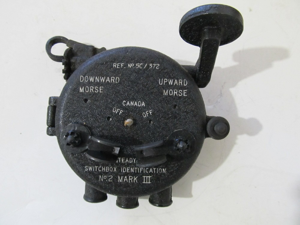CANADA MORSE CODE KEY SENDER Aircraft SWITCHBOX NO.2 MARK III, 5C-372 Vintage