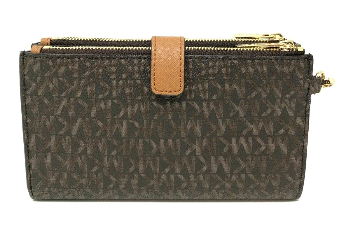 Michael Kors Jet Set Travel Double Zip Phone Wristlet Wallet