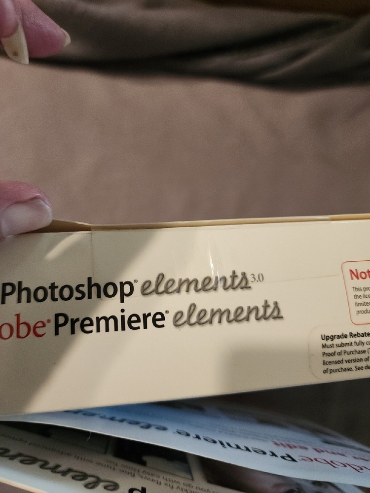 Adobe Photoshop Elements 3.0 plus Adobe Premiere Elements NISP Priority Ship XP