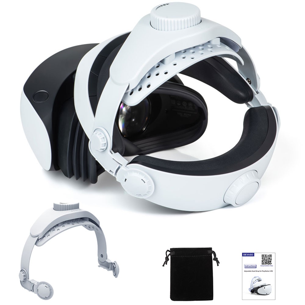 Head Strap for PlayStation VR2 Headset Adjustable Headband Replace Accessories