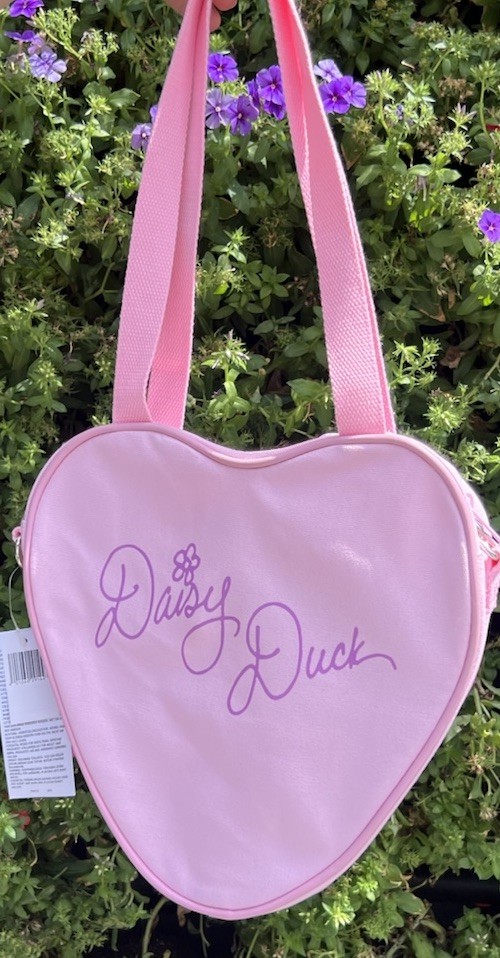 Disney Parks 2026 Daisy Duck Bow Pink Mini Face Tote Crossbody Shoulder Bag NEW