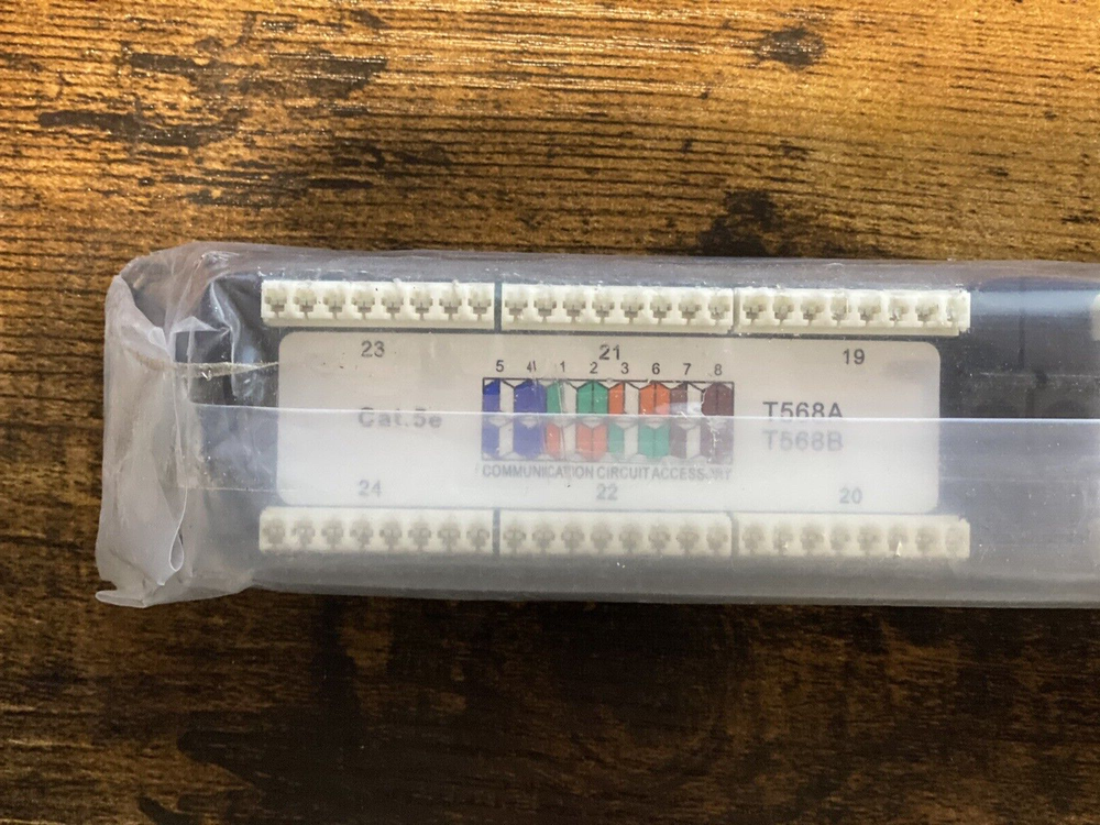 NEW | Cat 5e Patch Panel | WP-CAT5E-PP-24 | Rack Mount 24-Port