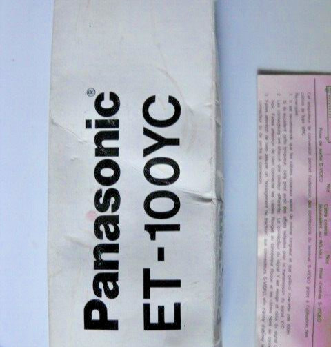 PANASONIC ET-100YC PROFESSIONAL VIDEO CONVERSION CABLE (SVIDEO/BNC Y/C SPLIT)