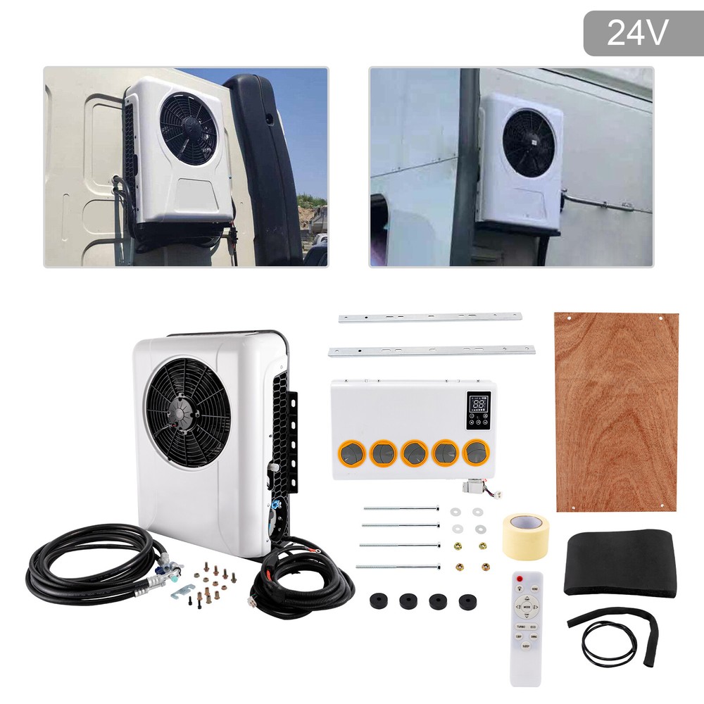 DC 24V RV Air Conditioner System Split Universal Truck Car Hanging Mini Split AC
