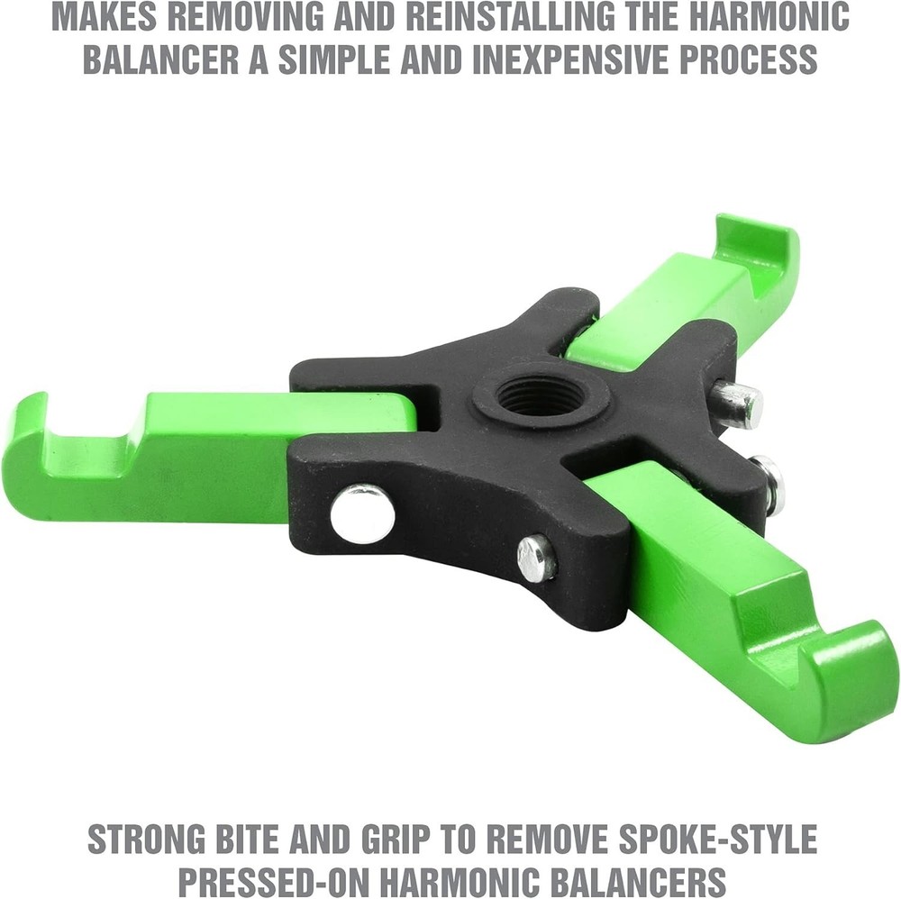 25090 Harmonic Balancer Puller Kit, Adjustable 3-Jaw Puller Fits Most Late Model