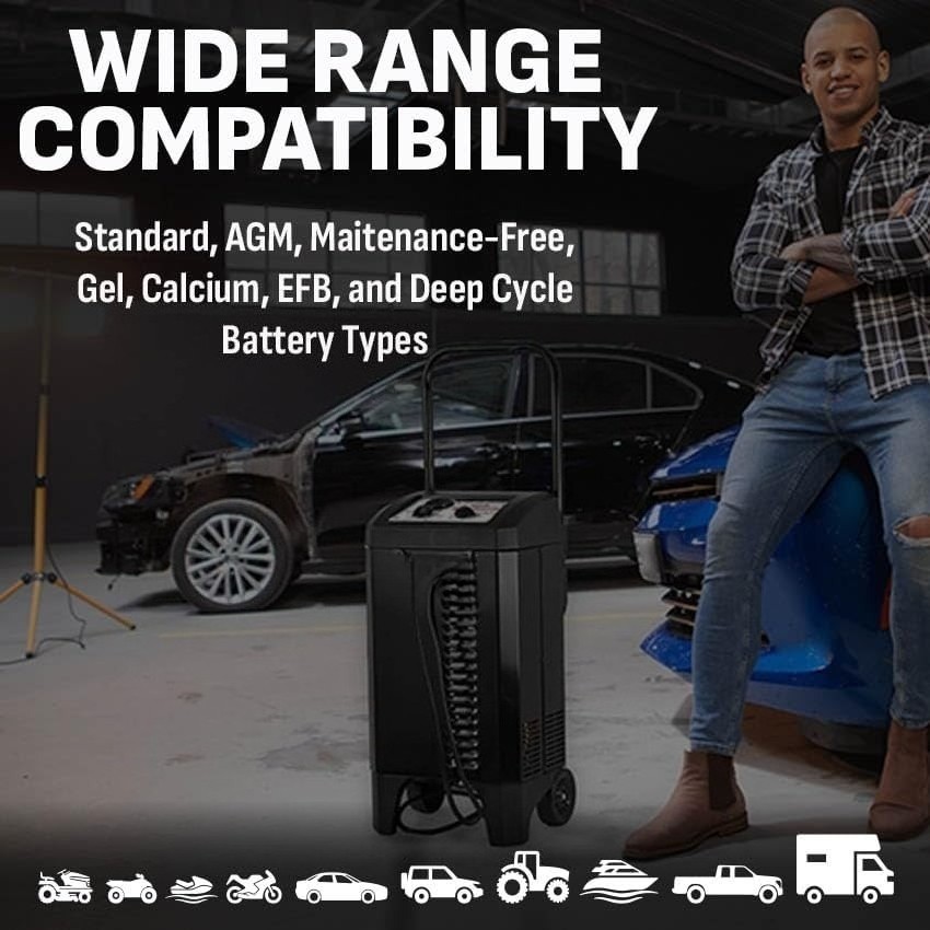 Electric 10A Charger 250A Engine Starter 50A Boost SC1445 Led Wheeled