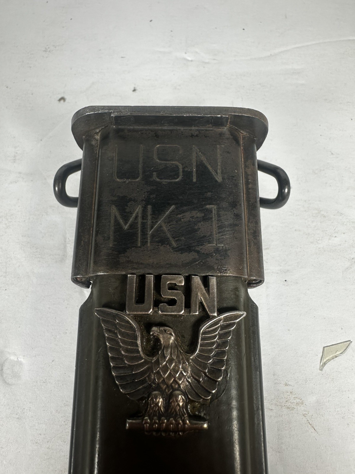 WWI Era US Military Rock Island Armory M1905 Bayonet USN Sheathe 1917 Dated