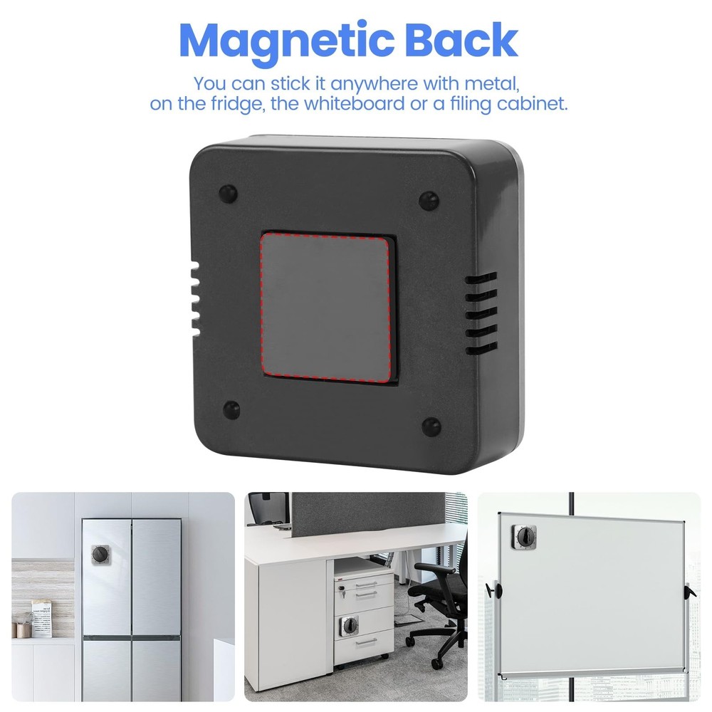 Mechanical Kitchen Timer Stainless Steel Magnetic 60-Minute Wind-Up Timer