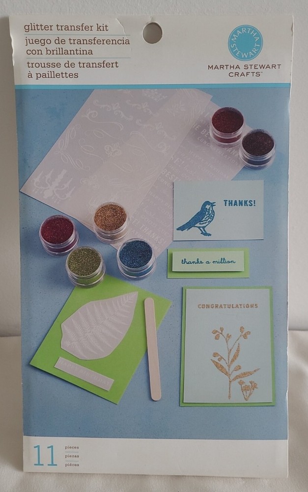 Martha Stewart Glitter Transfer Kit
