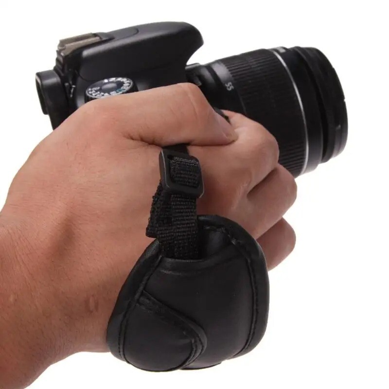 Professional Adjustable Leather Wrist Strap Hand Grip Hand Strap for DSLR Camera