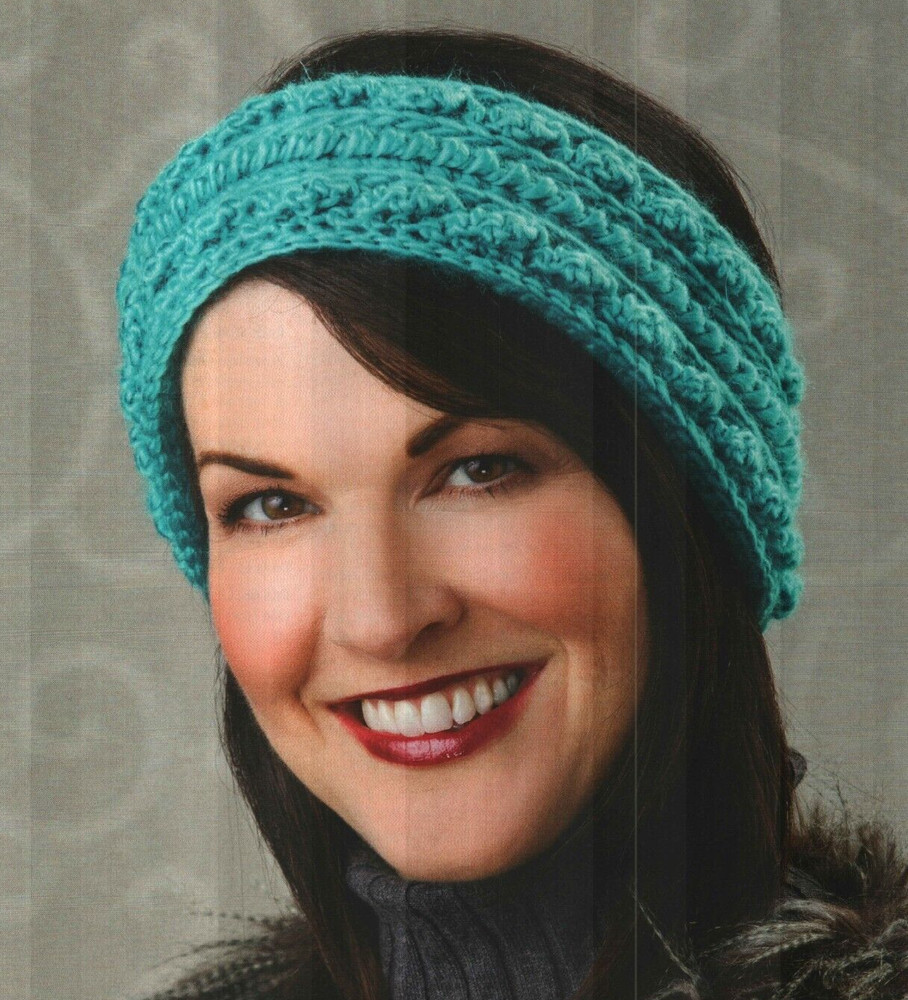 ARAN ISLES EAR WARMER WOMEN'S CROCHET PATTERN INSTRUCTIONS