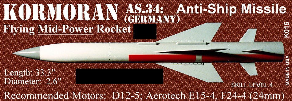 The Launch Pad Plan Pack Series KORMORAN AS34 (GER) FREE SHIPPING