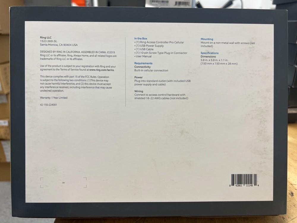 Ring L63WEL, Access Controller Pro Cellular Smart Gate Opener