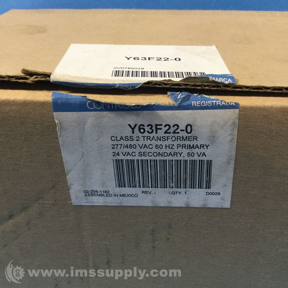 Johnson Controls Y63F22-0 Class 2 Transformer FNOB