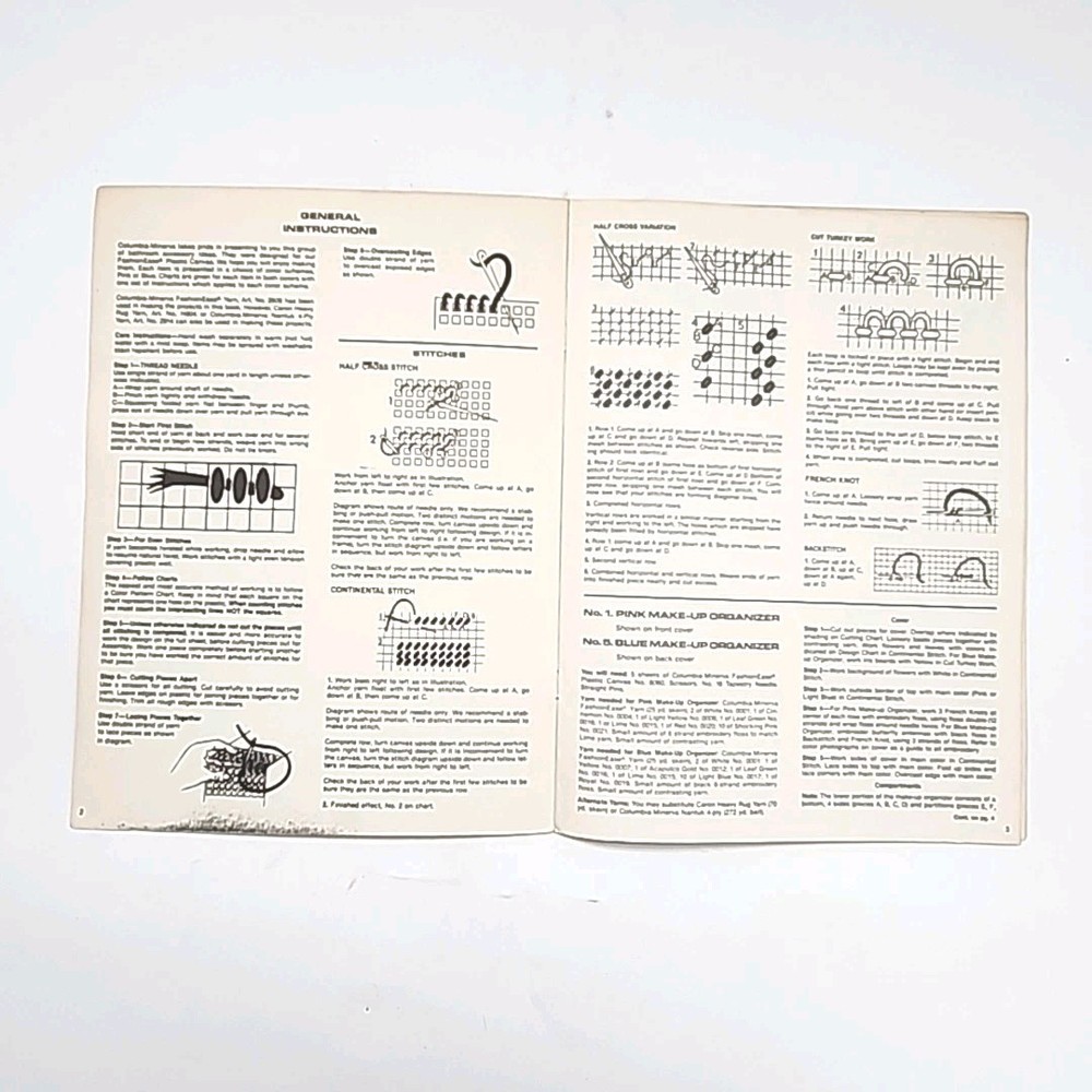 Plastic Canvas Pattern Leaflets Leisure Arts / Columbia - Minerva