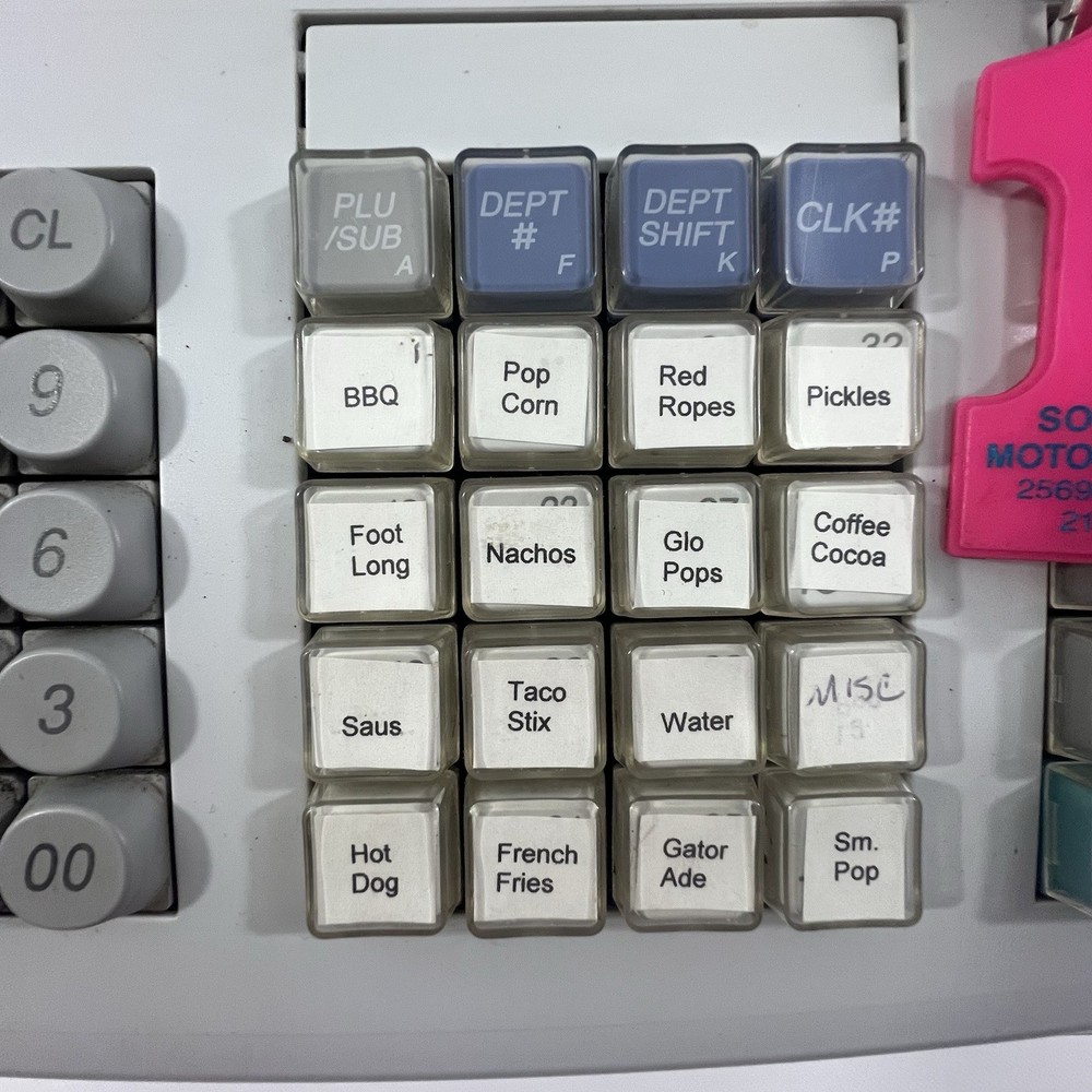 Sharp XE-A20S Cash Register With Keys Tested and Works!