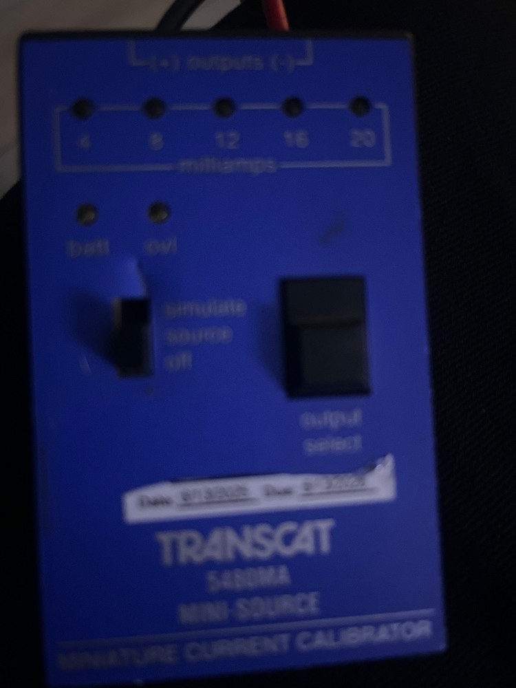 Transcat 5480ma Mini Source Miniature Current Calibrator