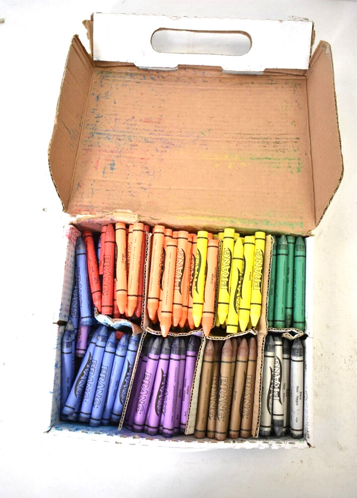Prang Large Crayons Commercial Master Pack Assorted Colors 200 Pack Non-Toxic