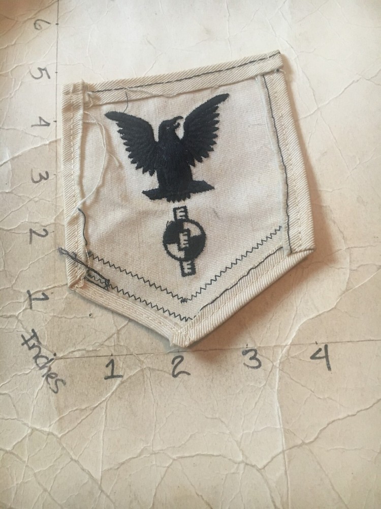 USN Rate Engineering Aide Petty Officer 3rd Class white Patch 6/12/24