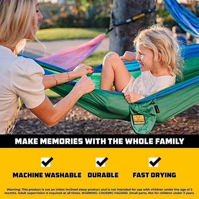 Wise Owl Outfitters Kids Hammock - Small Camping Hammock