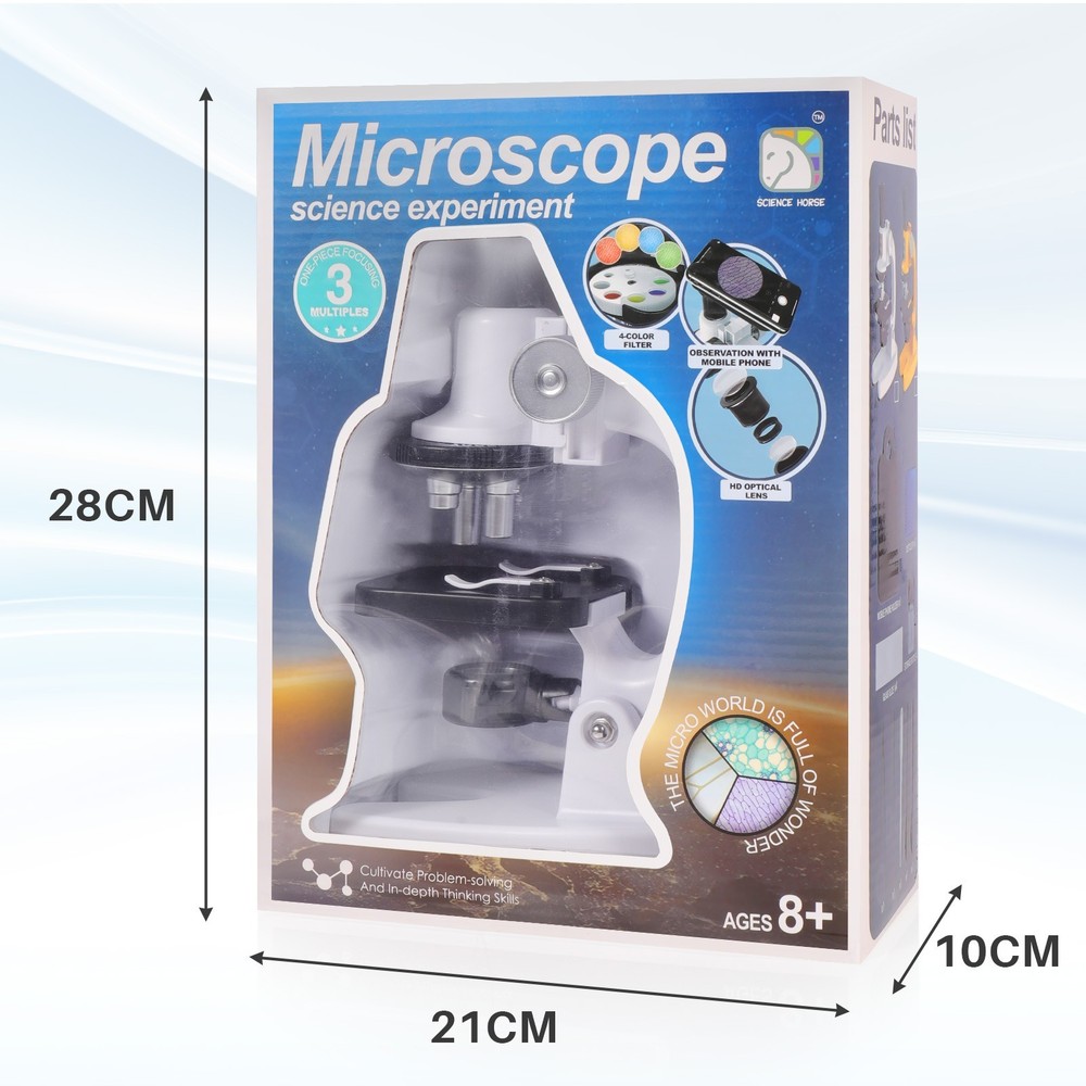Optical Microscope Kit 1200X Kids Microscope Science Science Experiments Kit