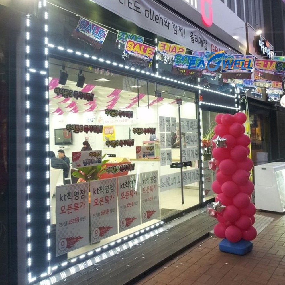 40ft Multi-Color Store Front LED Window Light Module & Power Supply & Remote