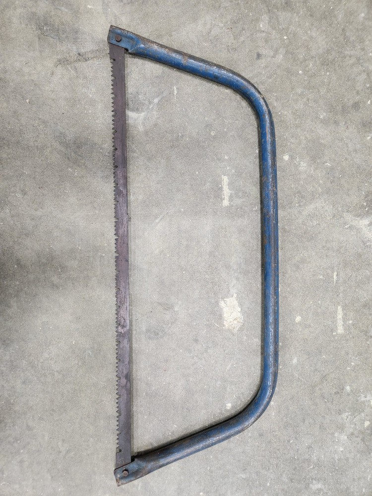 Vintage Large Bow Saw 30" Blade Primitive Rustic Very Nice Condition