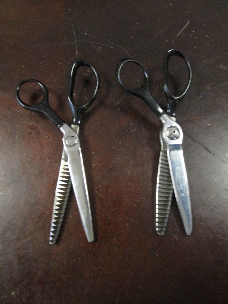 2 Craftsman pinking shears scissors 4" blade