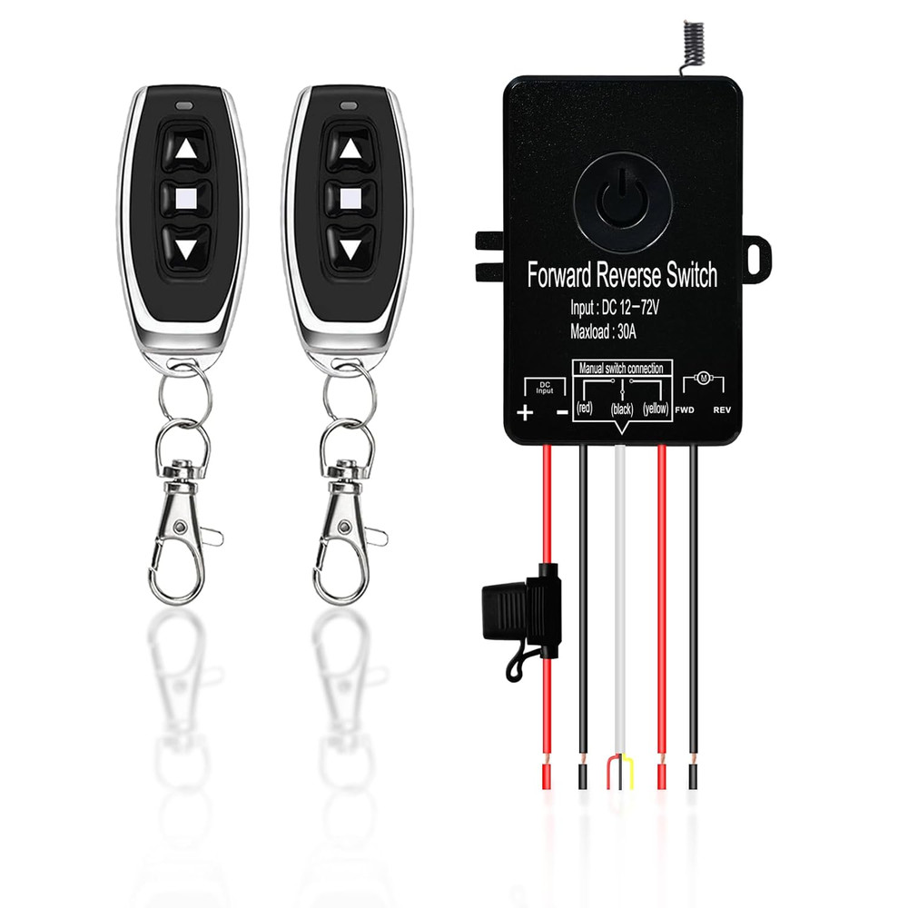 Waterproof Wireless Remote Forward Reverse Switch DC12V to 72V/30A-Linear Actuat