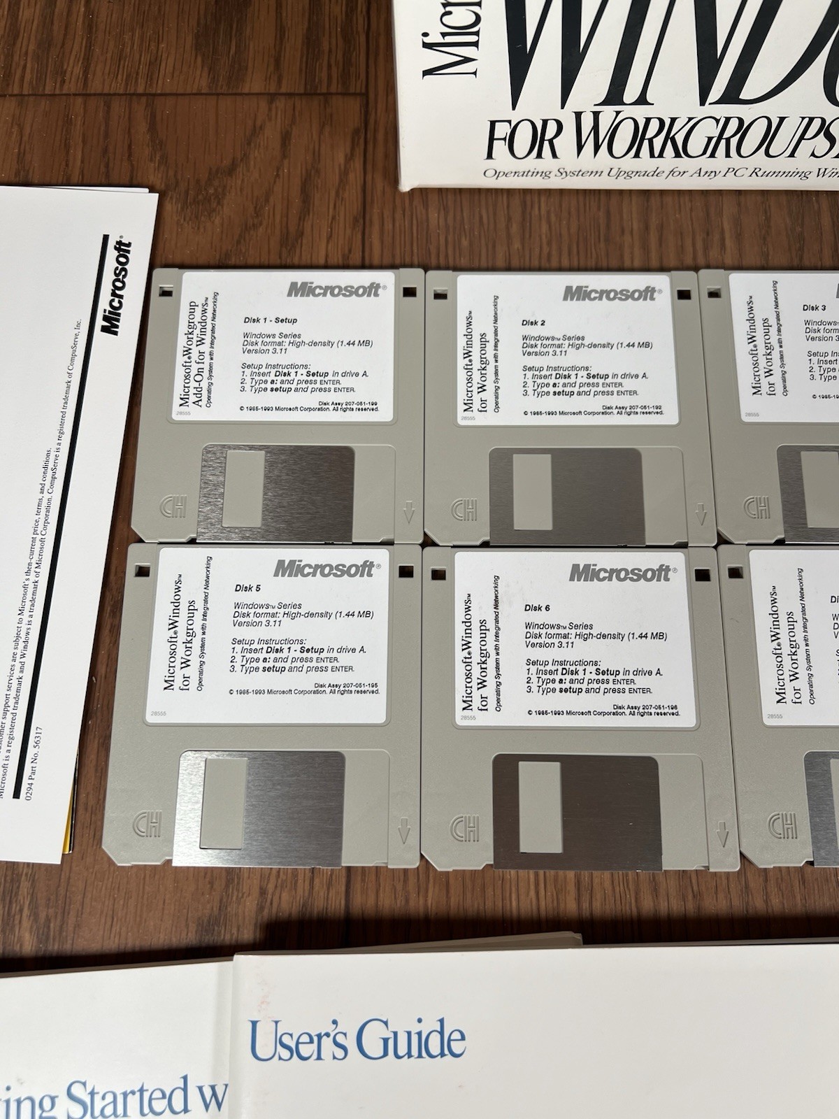 Microsoft 1994 Windows for Workgroups Add-On Upgrade v 3.11 for 3.1