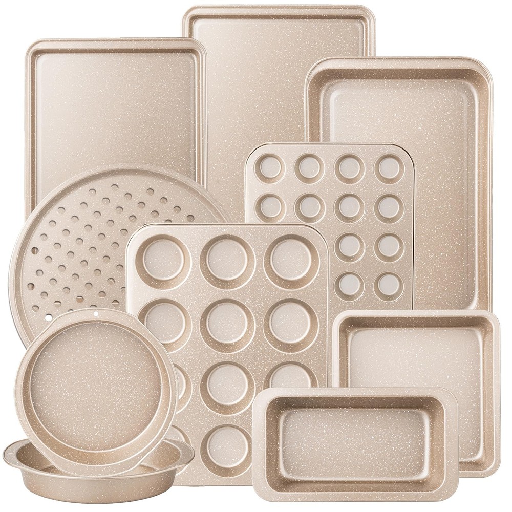 10-Piece Baking Pans Set, Bakeware Sets Nonstick, Baking Set for Oven Cooking...