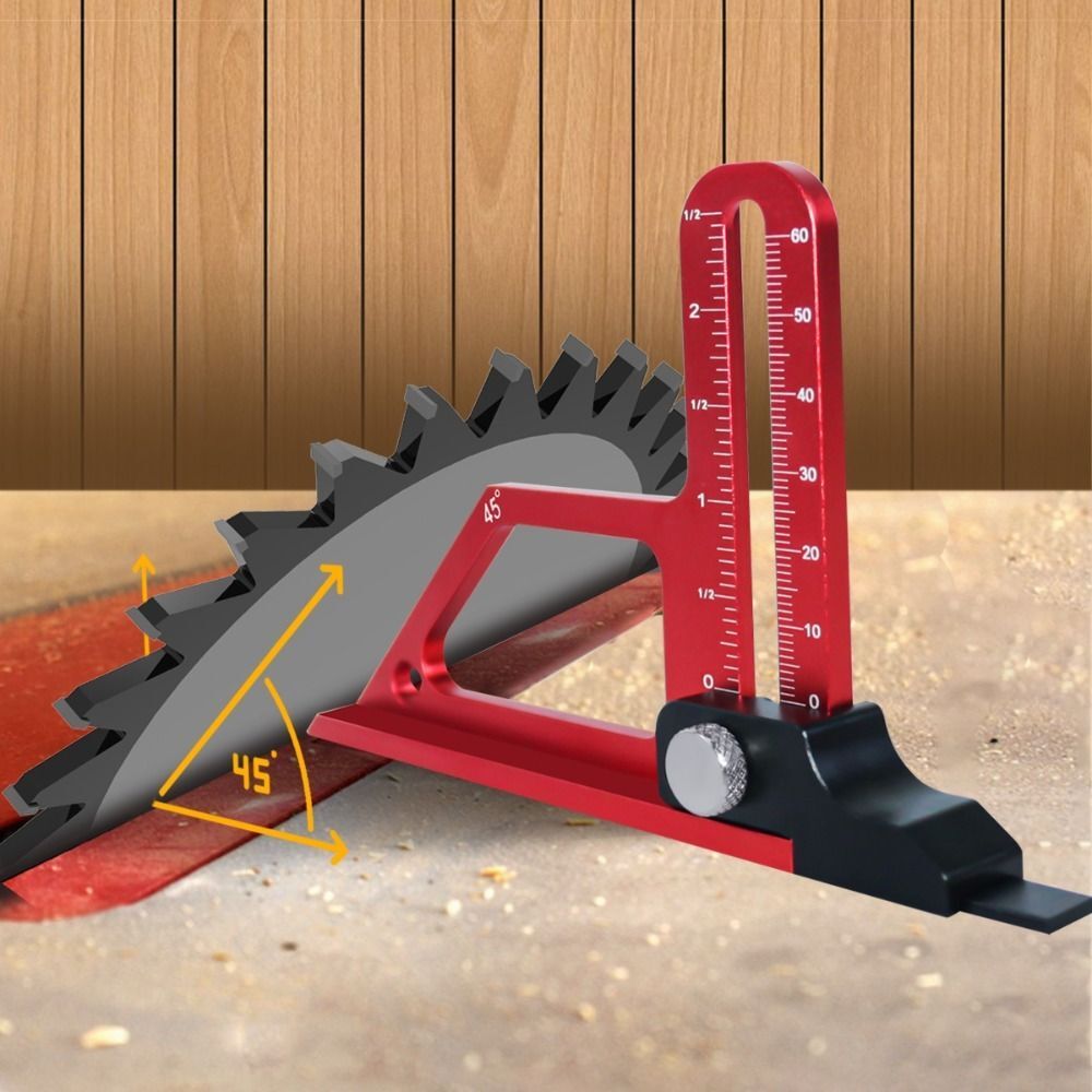 Table Depth Gauge Height Measuring Gauge Router Table Height Gauge Adjustable