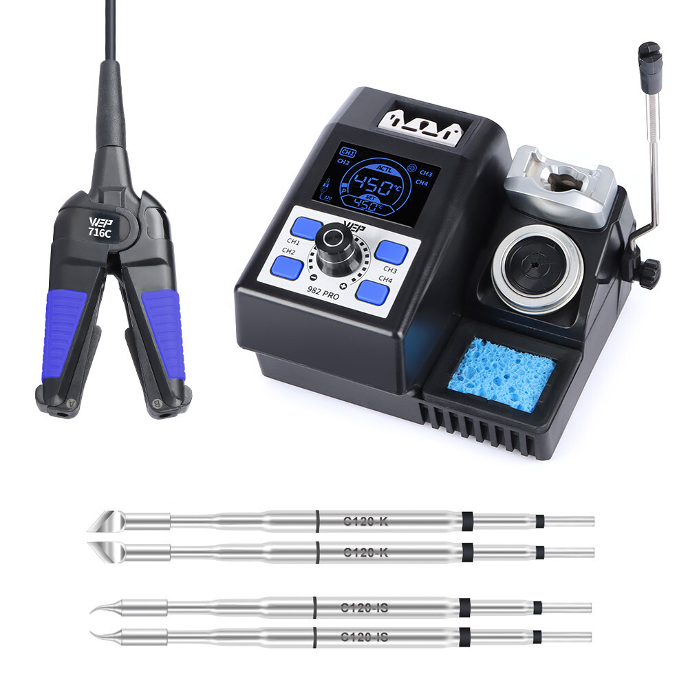 WEP SMT Hot Tweezers Soldering Station  Desoldering Rework Station ESD KIT
