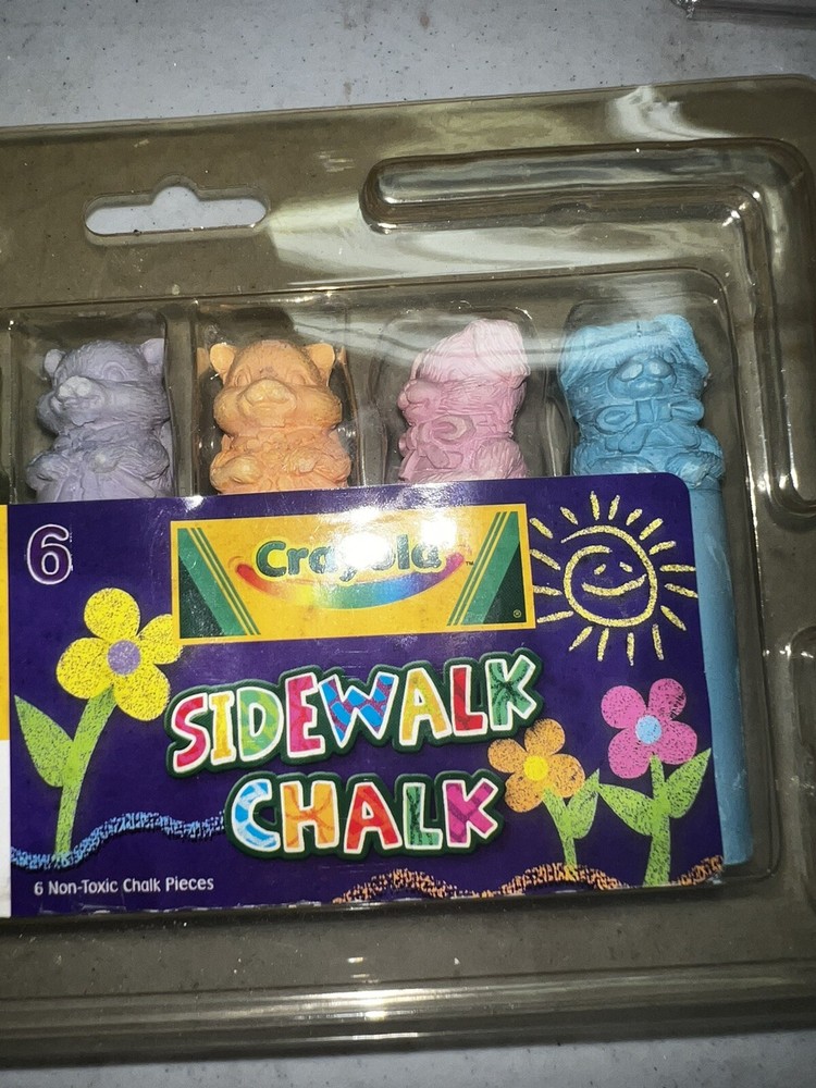 Vintage 2003 Crayola Sidewalk Chalk Spring Bears