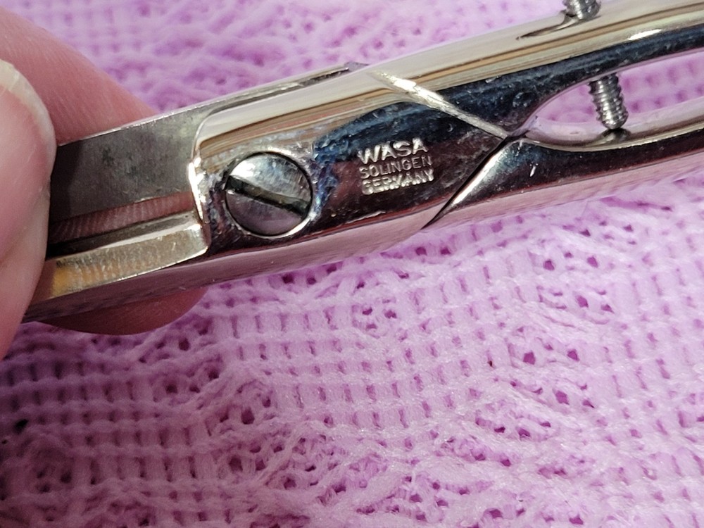 Vintage Wasa Solingen Buttonhole Scissors