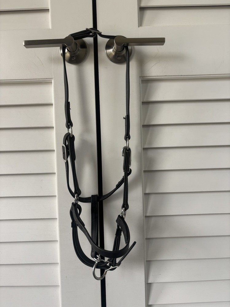 Black Beta Biothane Arab/Cob Halter