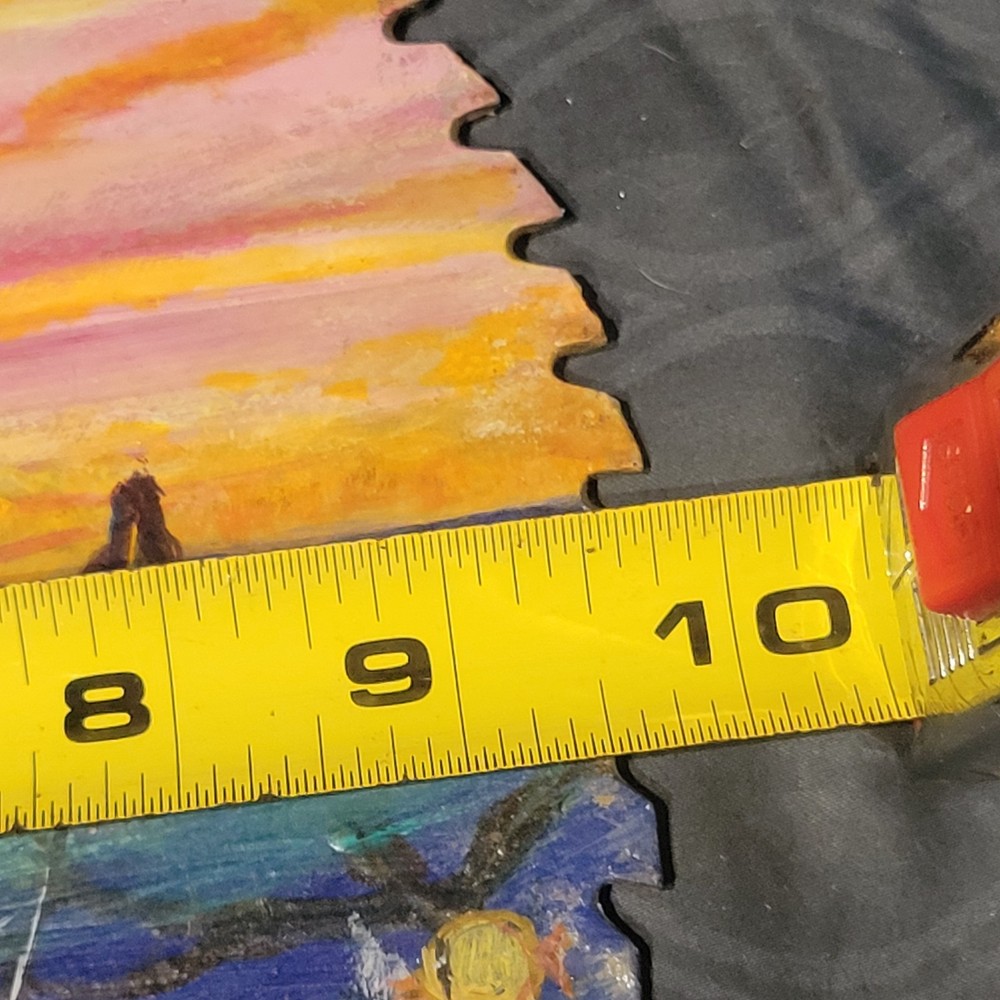 Hand Painted Saw Blade