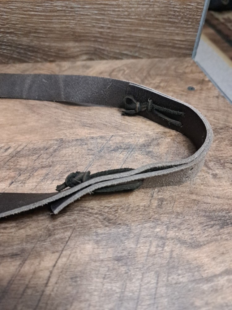 Nice Leather Lace Up No Drill Muzzleloader Sling, Fits TC Hawken