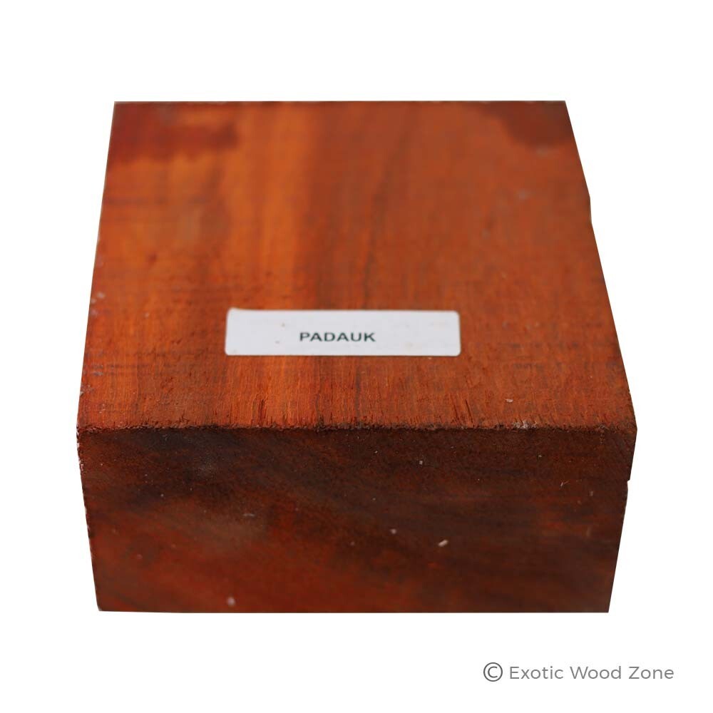 African Padauk Bowl Turning Blank Square Carving Wood Block 10" x 10" x 2"(1 Pc)