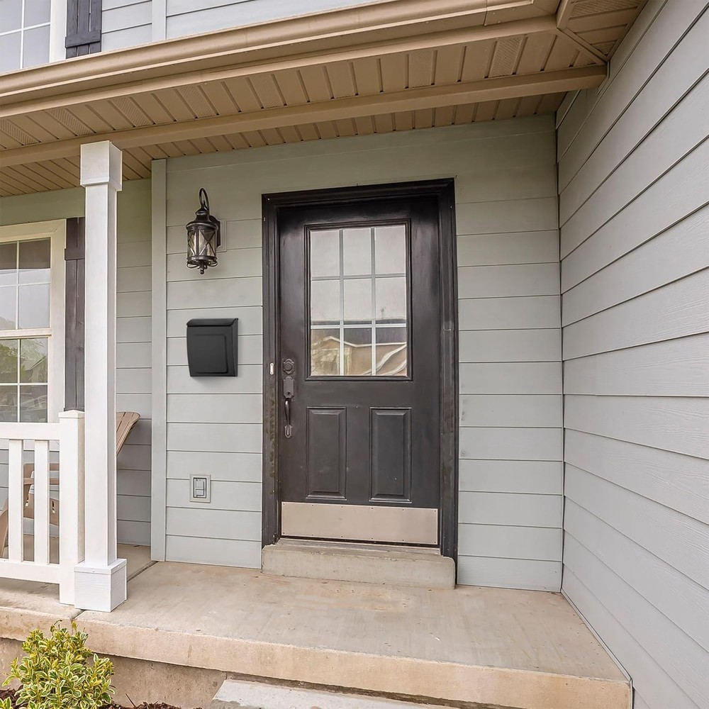 Architectural Locking Wall Mounted Vertical Outdoor Mailbox Steel Rust Proof