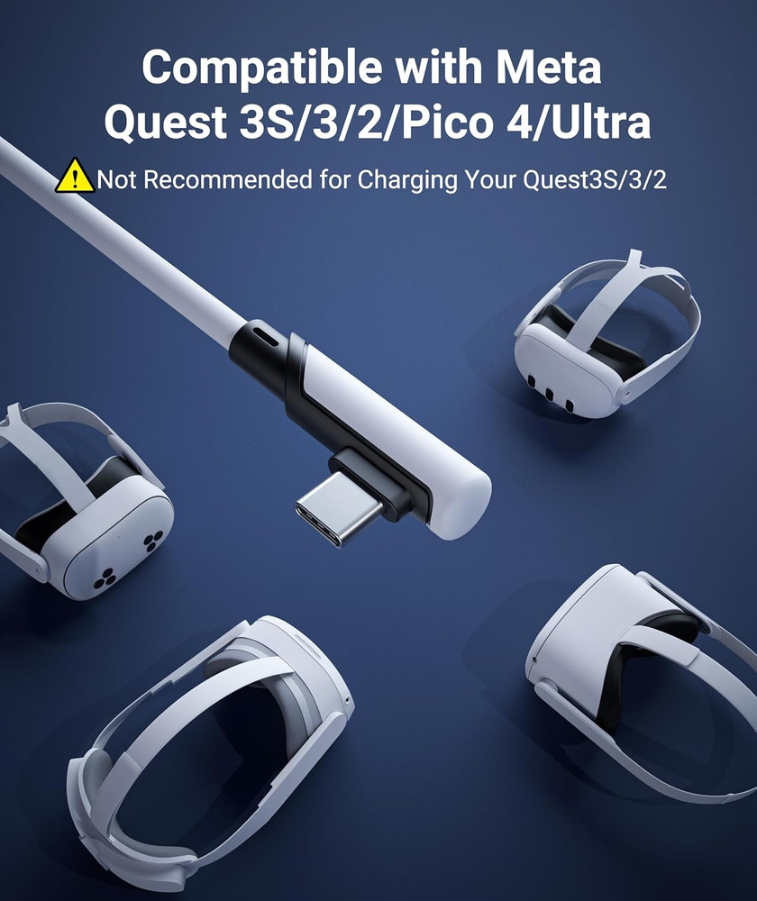 Syntech Link Cable 16FT for PCVR Compatible with Oculus/Quest 3/Meta Quest 3S, Q
